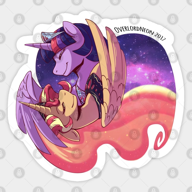 SunsetSparkle Sticker by OverlordNeon